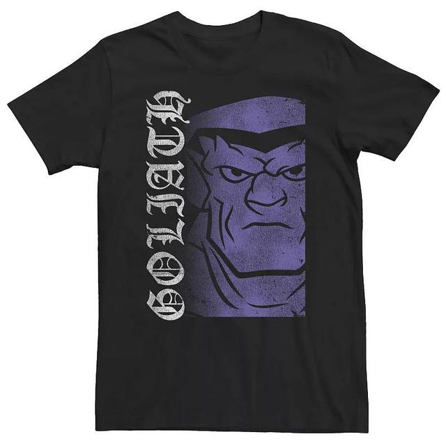 Big & Tall Gargoyles Goliath Big Head Logo Purple Hue Stamp Tee, Mens Product Image