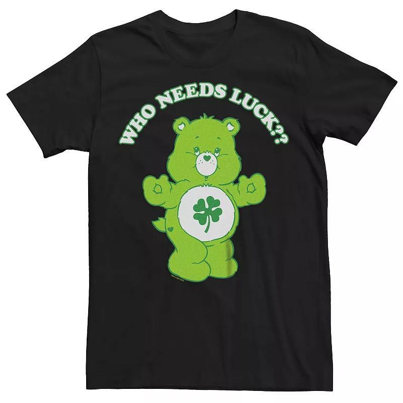 Mens Care Bears Who Needs Luck Graphic Tee Product Image