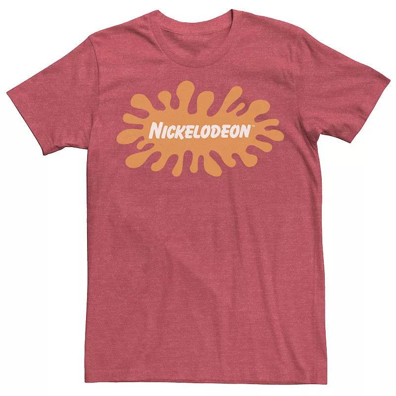 Mens Nickelodeon Orange Splat Logo Tee Dark Grey Product Image