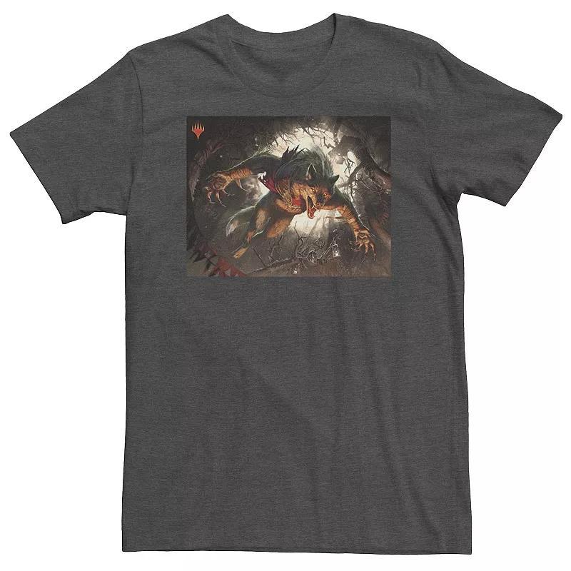 Big & Tall Magic: The Gathering Werewolf Ambush Poster Tee, Mens Grey Heather Product Image