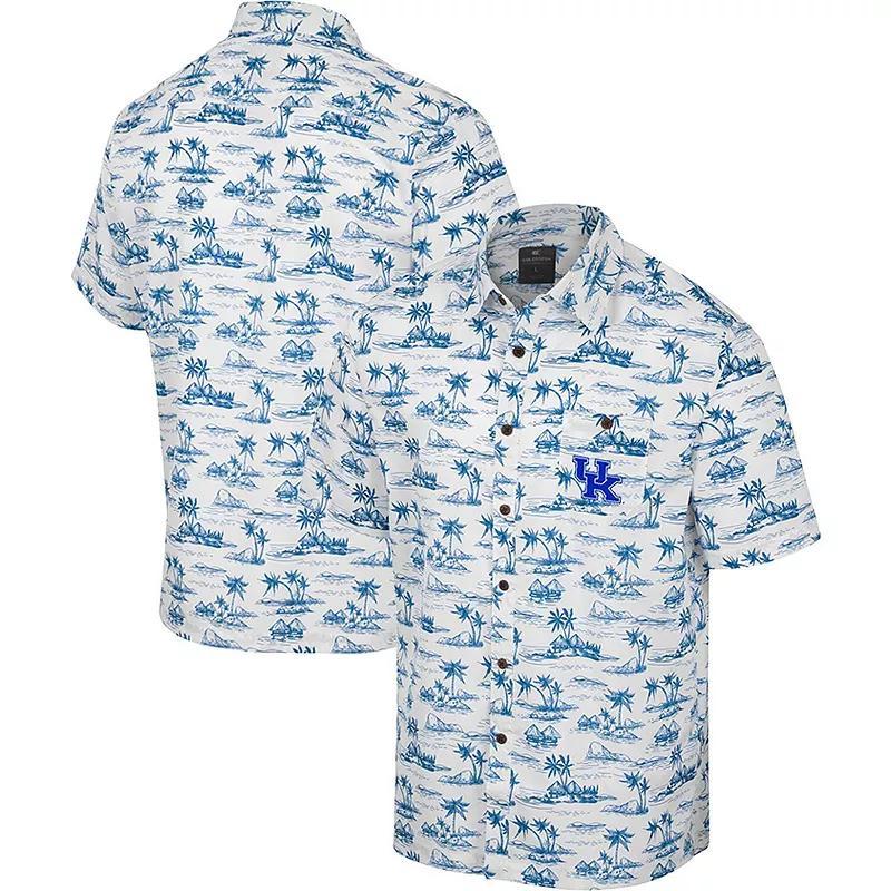 Mens Colosseum Kentucky Wildcats Spontaneous is Romantic Camp Button-Up Shirt Product Image