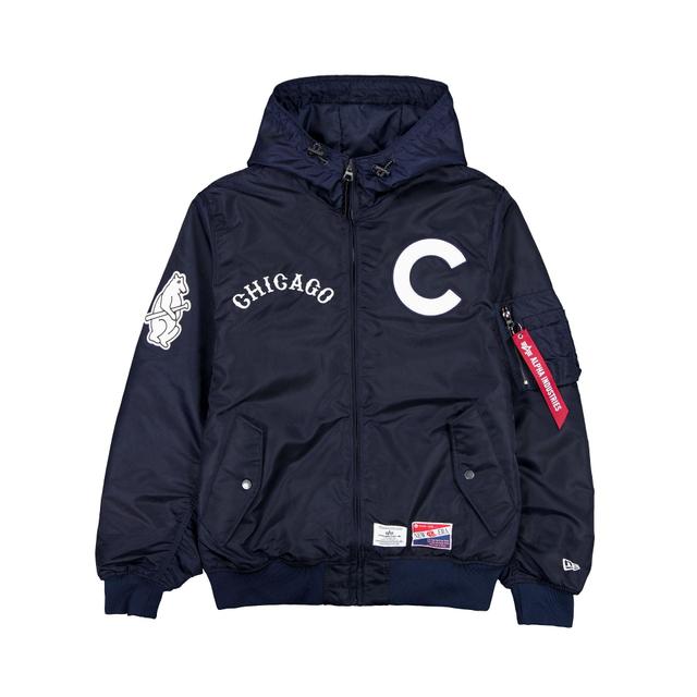 Alpha Industries x New York Yankees L-2B Hooded Bomber Jacket Black Male Product Image