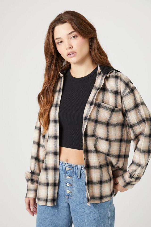 Plaid Combo Flannel Shirt | Forever 21 Product Image