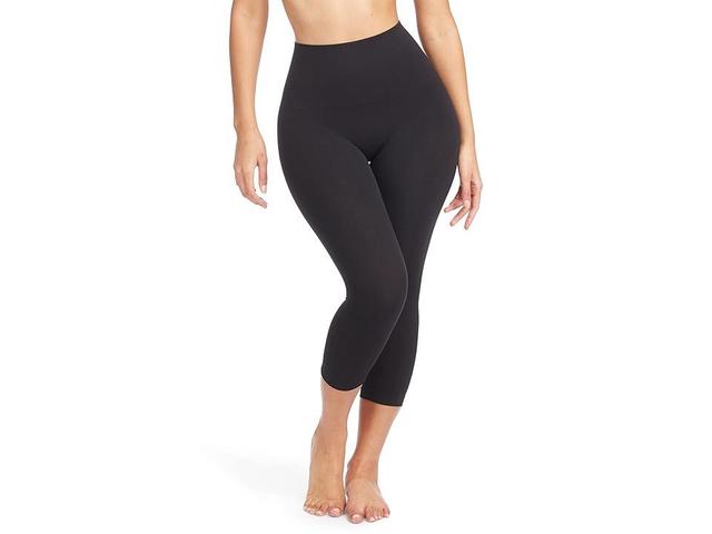 RED HOT by SPANX Shaping Capri Leggings - 2244, Womens Black Product Image