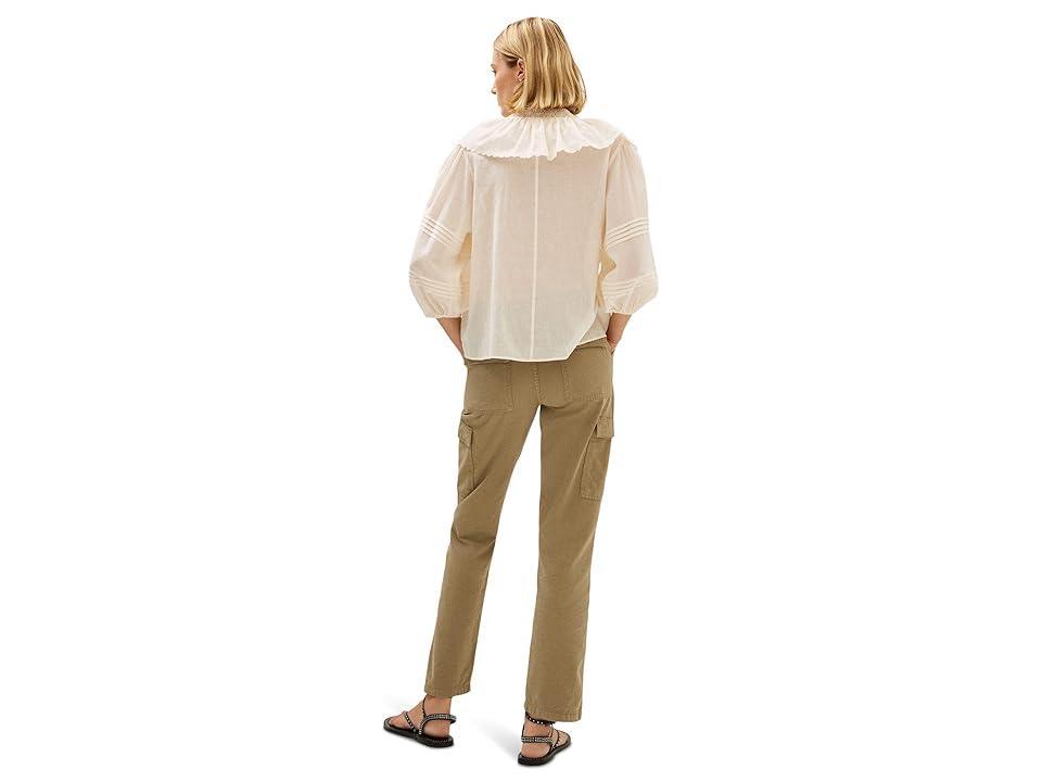 MANGO Bouton Blouse (Ecru) Women's Clothing Product Image