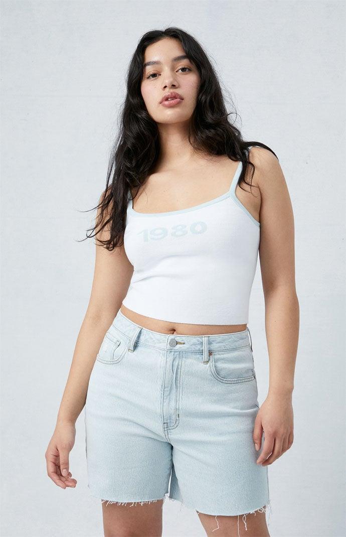 Women's Stretch Curve Denim Dad Shorts - Product Image