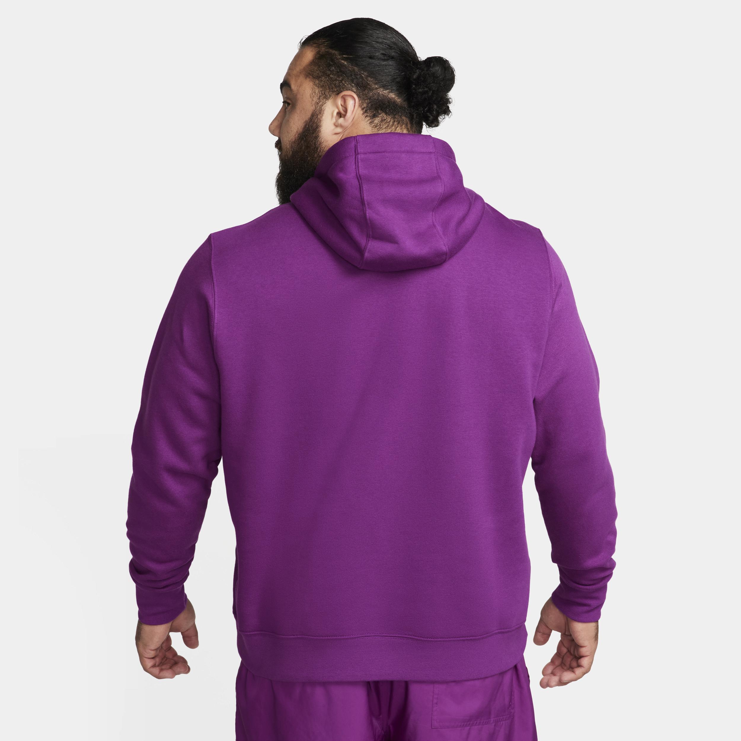 Nike Club unisex hoodie in viotech purple Product Image