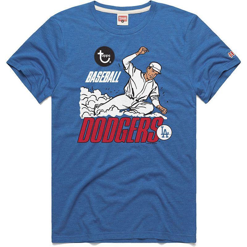 Mens Homage x Topps Royal Los Angeles Dodgers Tri-Blend T-Shirt Product Image