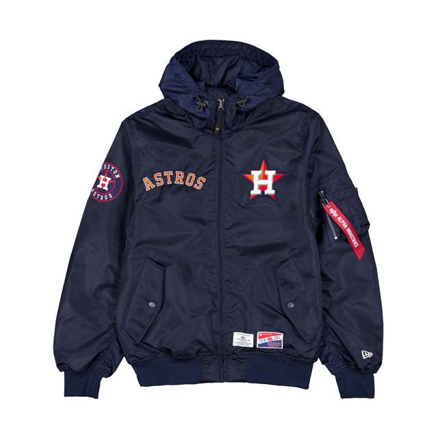 Alpha Industries x Houston Astros L-2B Hooded Bomber Jacket Male Product Image