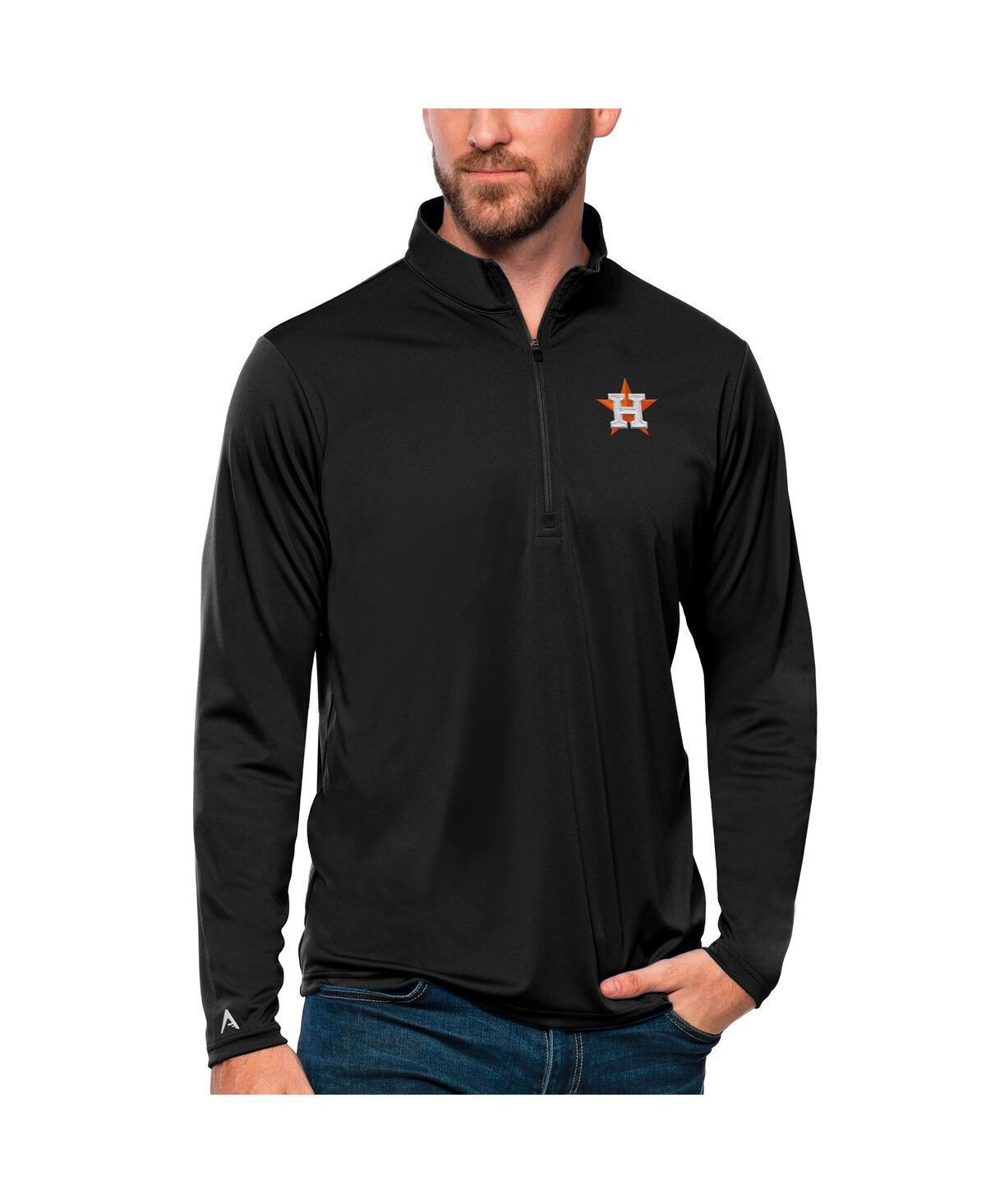 Antigua Mens Navy Houston Astros Tribute Quarter-Zip Pullover Top Product Image