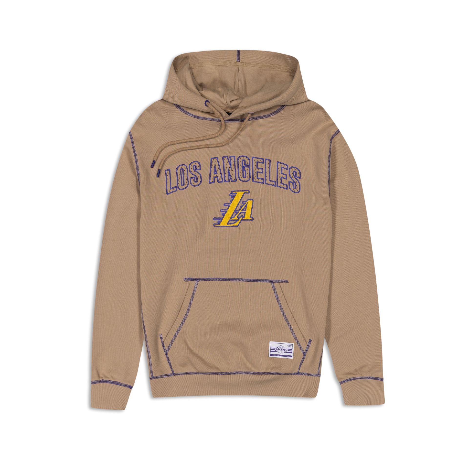 Los Angeles Lakers 2023 City Edition Tan Hoodie Male Product Image