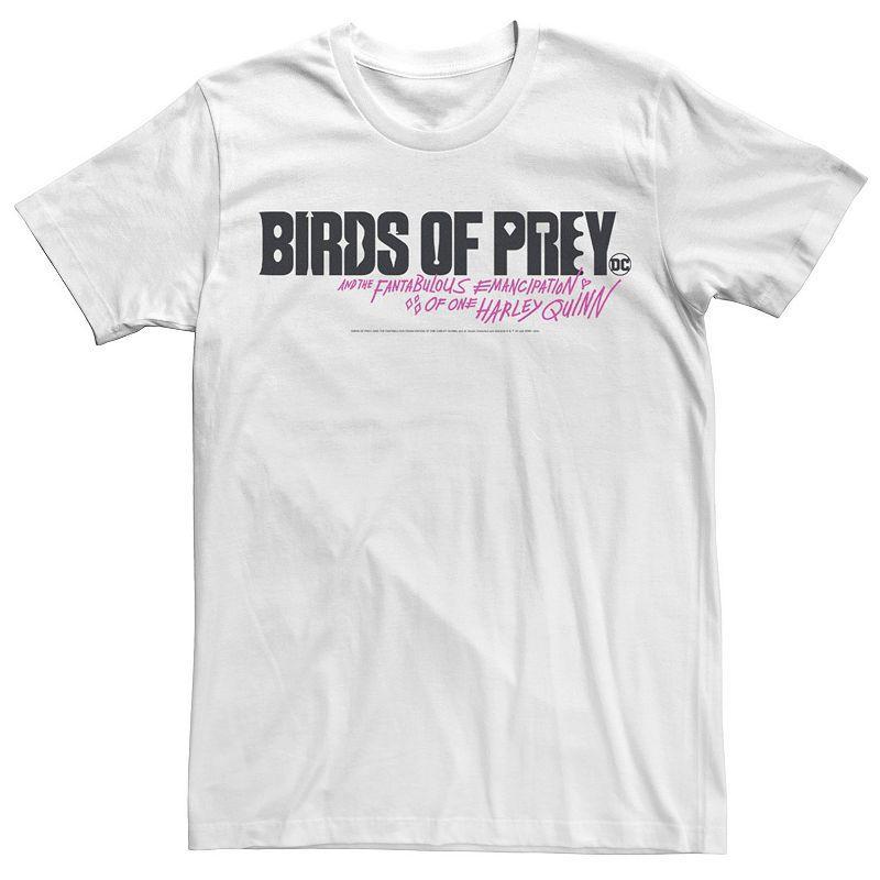 Mens Birds Of Prey And The Fantabulous Emancipation Of One Harley Quinn Text Tee Product Image