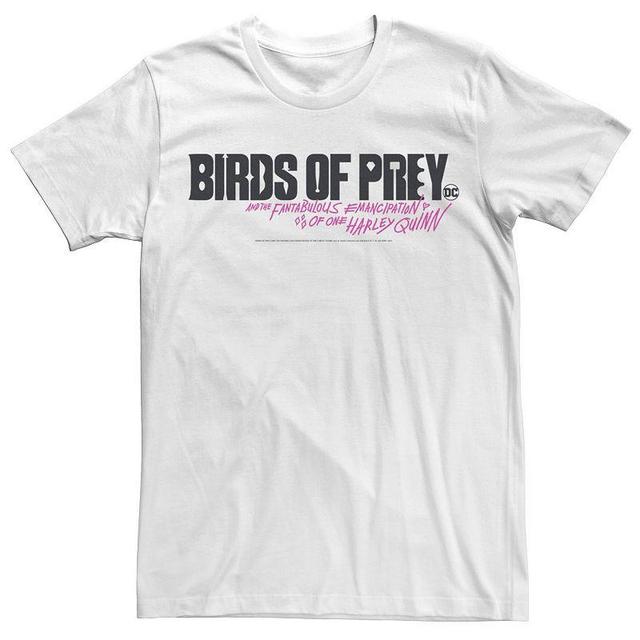 Mens Birds Of Prey And The Fantabulous Emancipation Of One Harley Quinn Text Tee Product Image