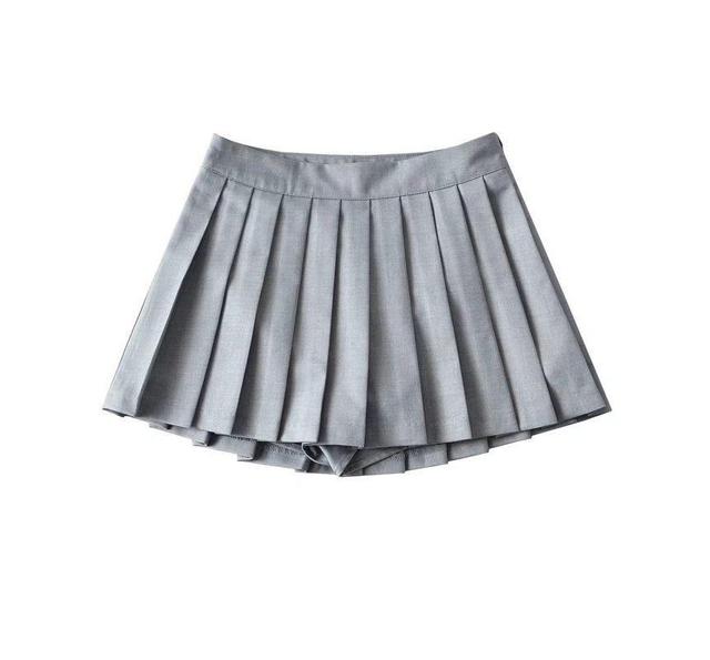 High Waist Mini Pleated Skirt Product Image