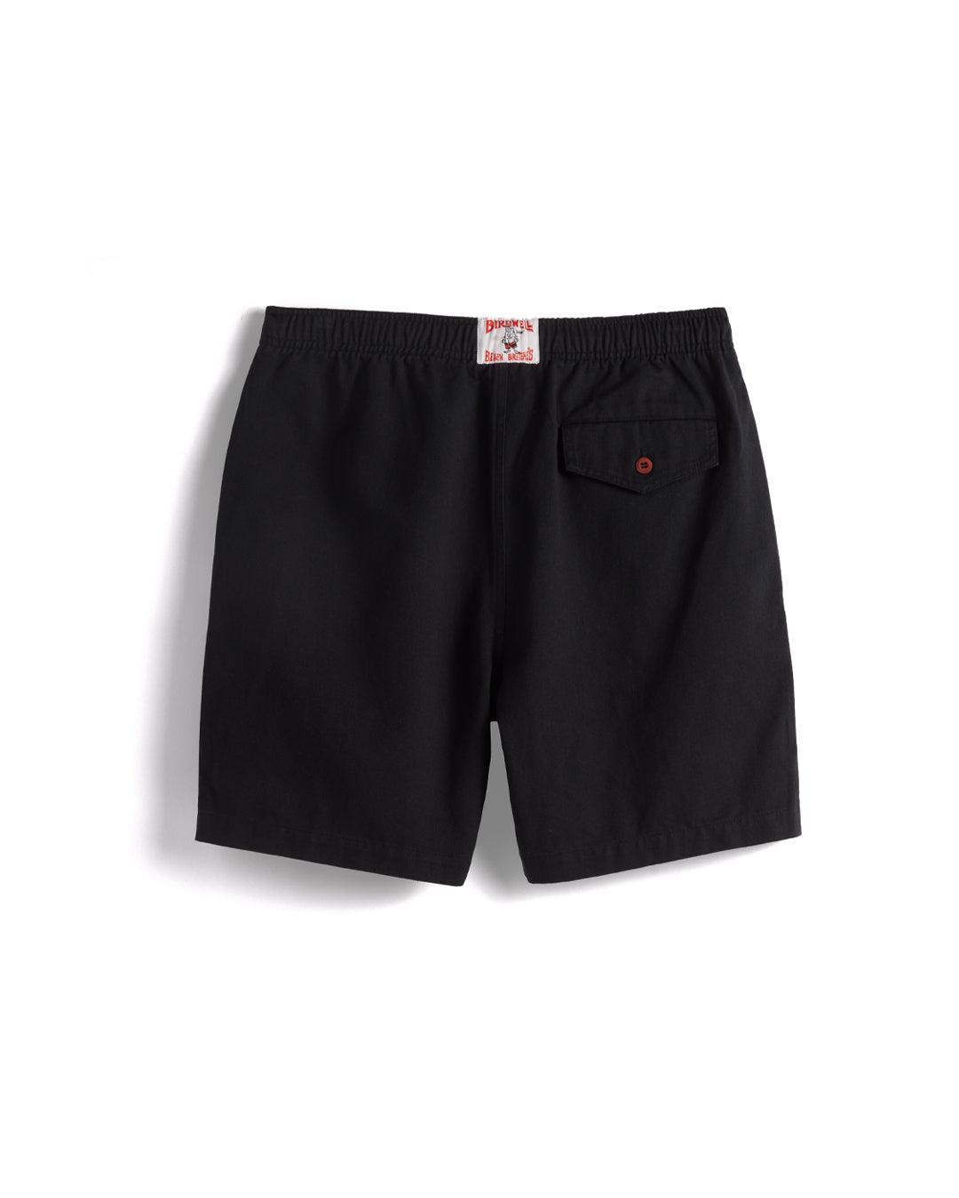 Twill Beach Short - Black Male Product Image