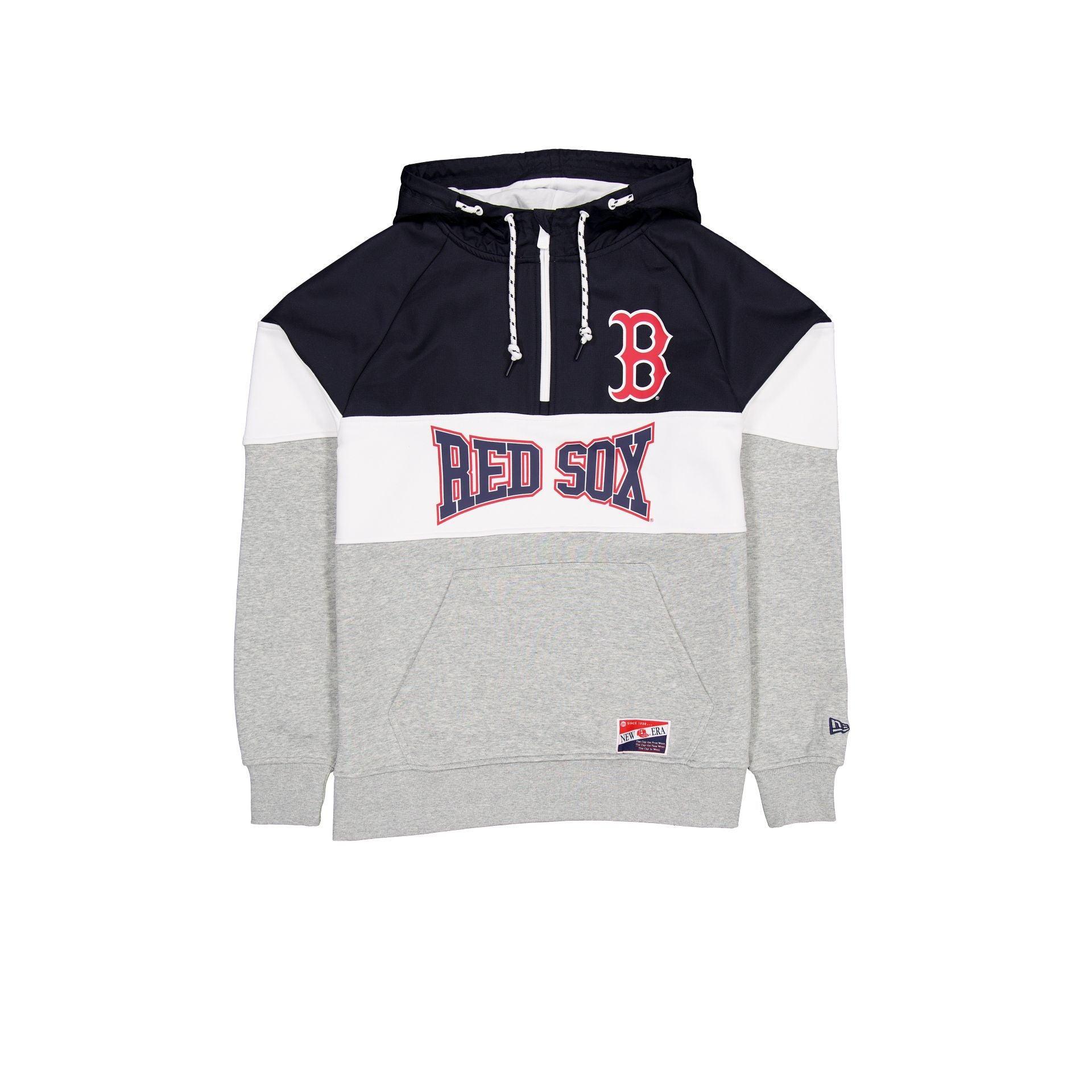 Boston Red Sox Throwback Color Block Hoodie Male Product Image