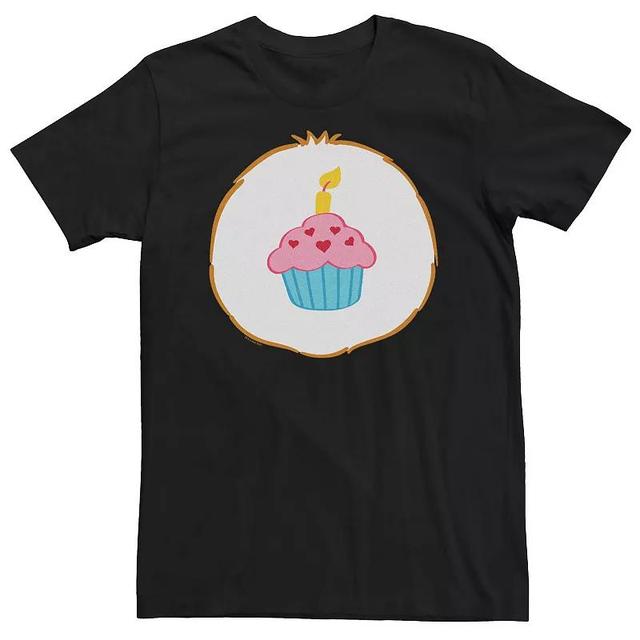 Big & Tall Care Bears Birthday Bear Strawberry Muffin Cake Tee, Mens Product Image