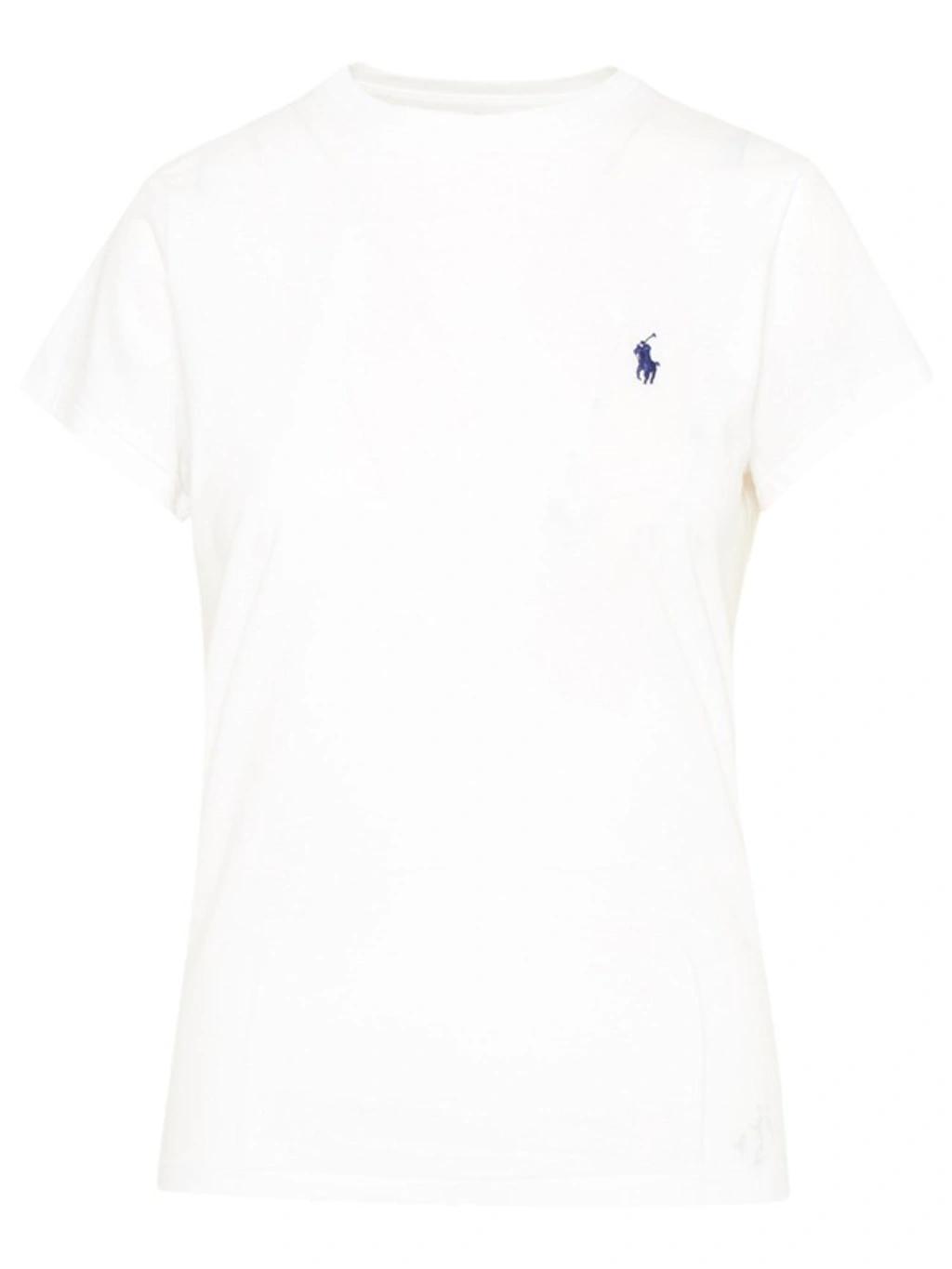 POLO RALPH LAUREN Polo Pony Slim Cotton T-shirt In White Product Image