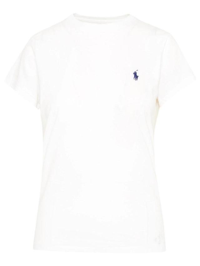 POLO RALPH LAUREN Polo Pony Slim Cotton T-shirt In White Product Image