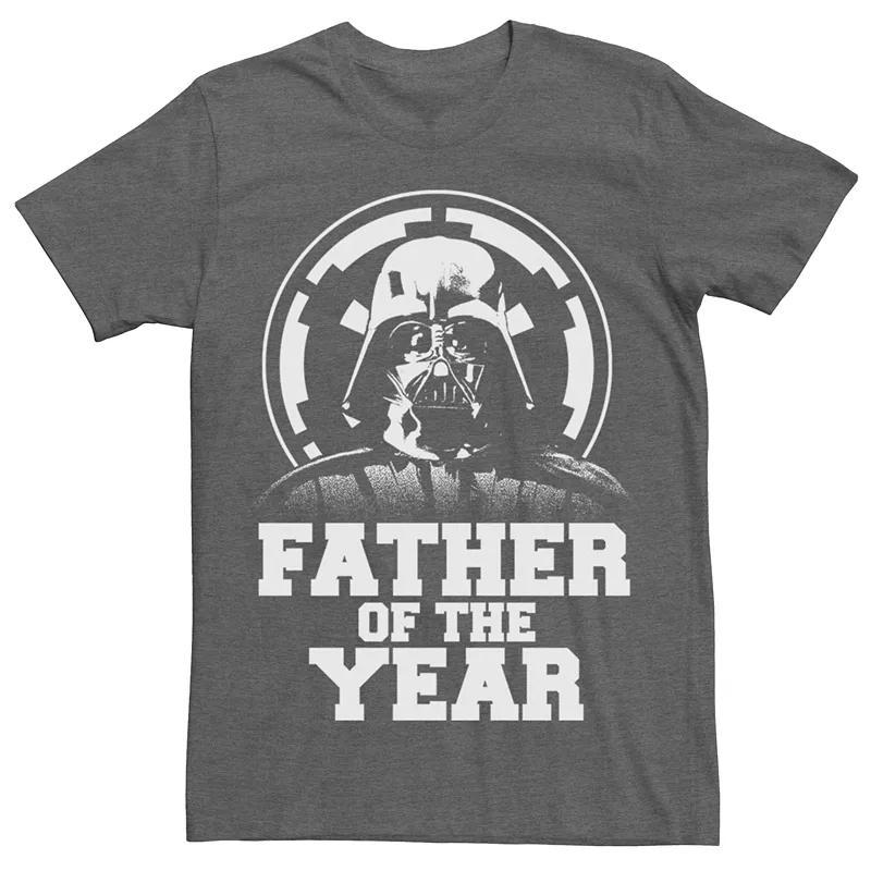 Mens Star Wars Darth Vader Father Of The Year Tee Grey Heather Product Image