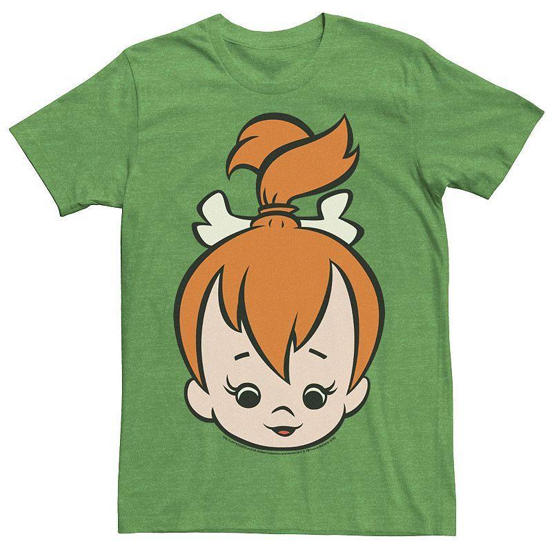 Mens The Flintstones Pebbles Big Face Tee Kelly Grey Product Image