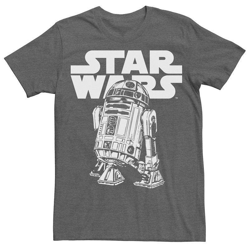 Mens A New Hope Ep4 Classic R2D2 Tee Grey Heather Product Image