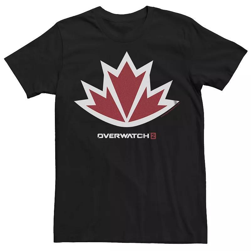 Mens Overwatch 2 Sojourn Red Leaf Icon Graphic Tee Product Image