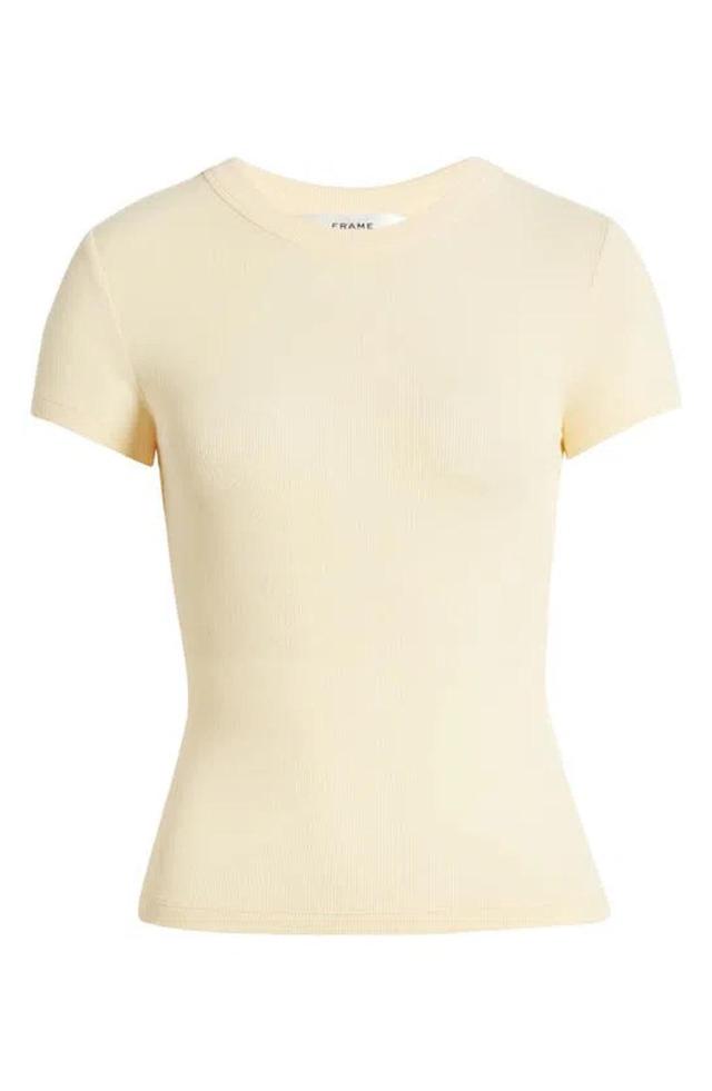 FRAME Easy V-neck Tee In Canary Product Image