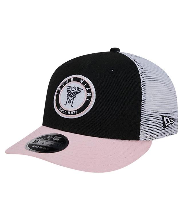 Mens New Era Inter Miami CF Throwback Trucker Low Profile 9FIFTY Snapback Hat Product Image