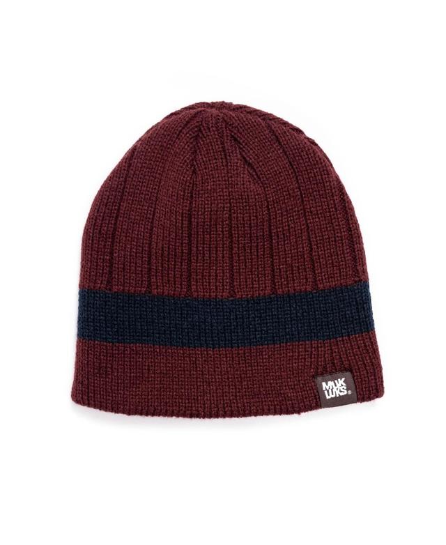 Mens MUK LUKS Ribbed Beanie, Oxford Product Image