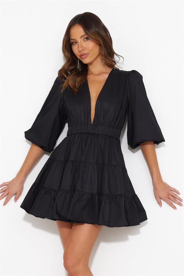 HELLO MOLLY Sweetest Treat Mini Dress Black Product Image