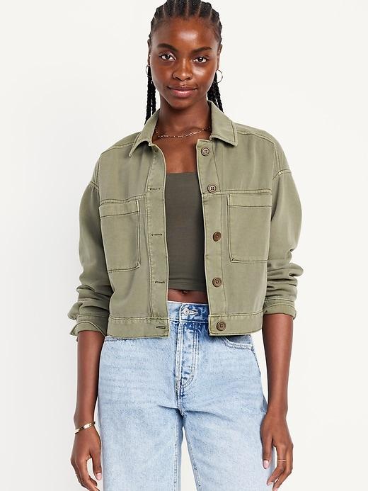 Crop Utility Jacket Product Image