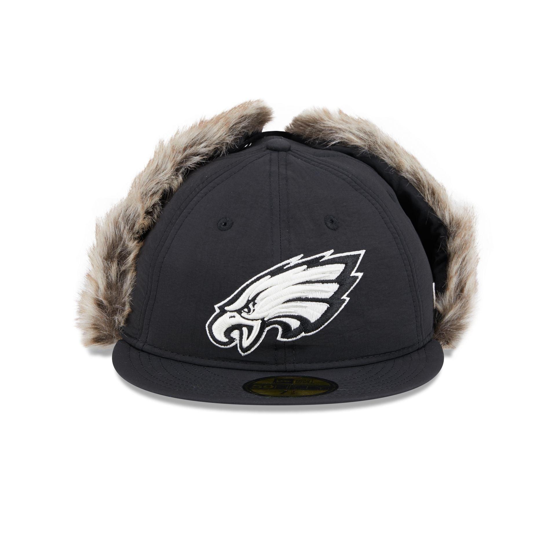 Philadelphia Eagles Winter Dog Ear Retro Crown 59FIFTY Fitted Hat Male Product Image