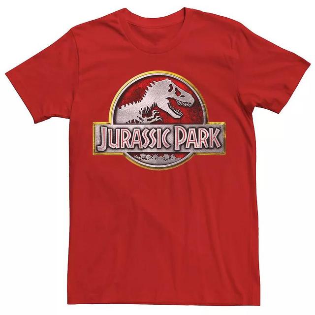 Mens Jurassic Park Chrome Logo Tee, Mens Product Image