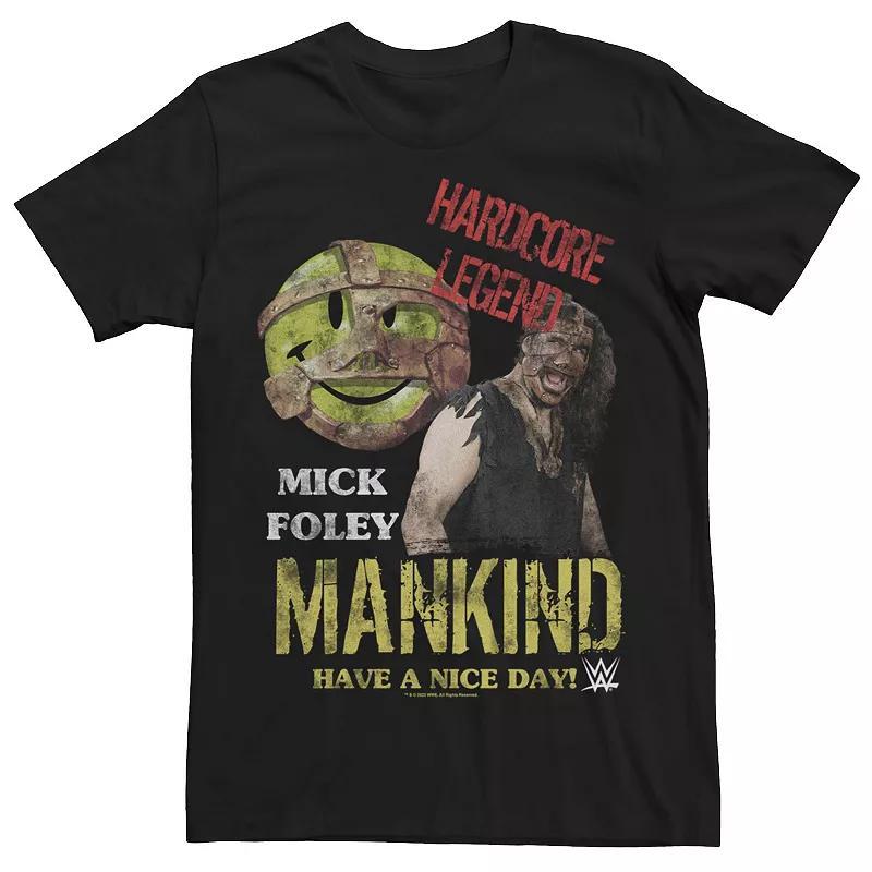 Big & Tall WWE Hardcore Legend Mick Foley Mankind Graphic Tee, Mens Product Image