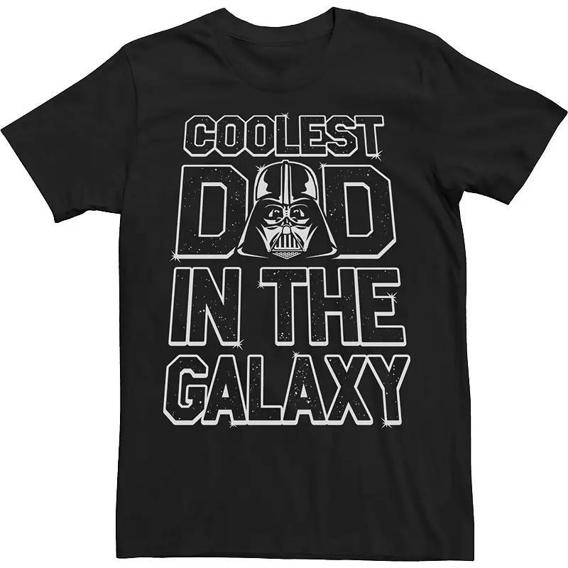 Big & Tall Star Wars Darth Vader Coolest Dad In The Galaxy Tee, Mens Product Image