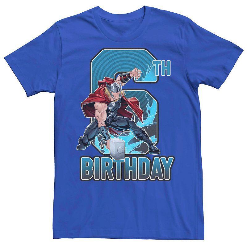 Mens Marvels Thor 6th Birthday Tee Product Image