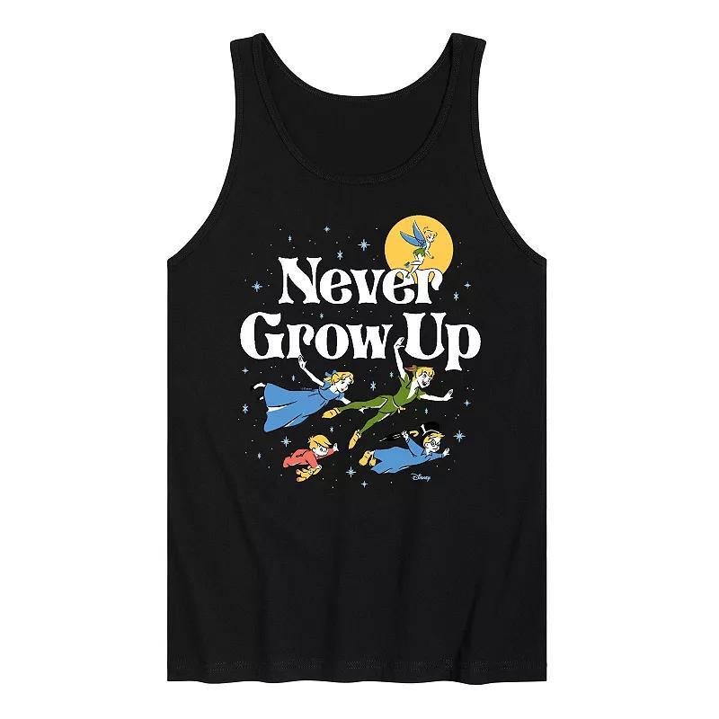 Disneys Peter Pan Mens Never Grow Up Graphic Tank Top Product Image