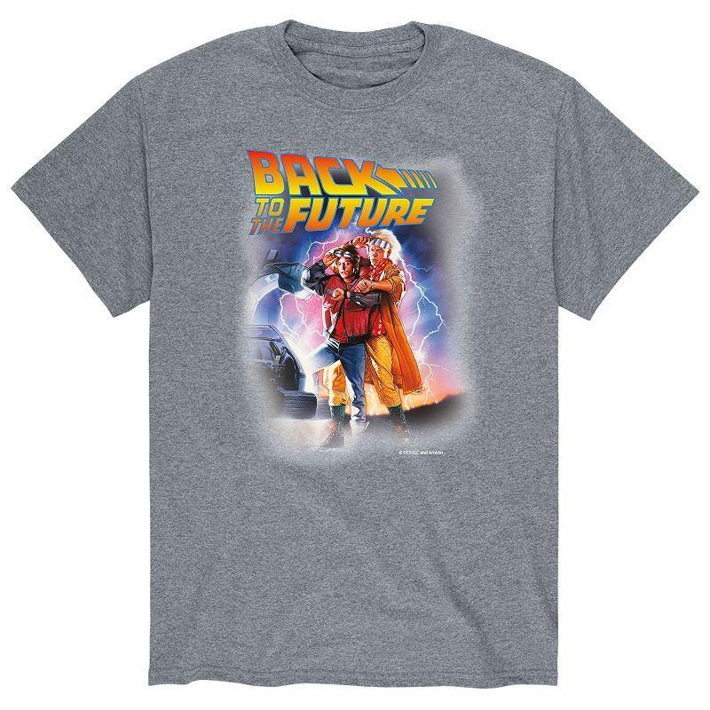 Big & Tall Back to the Future Marty And Doc Graphic Tee, Mens Blue Product Image