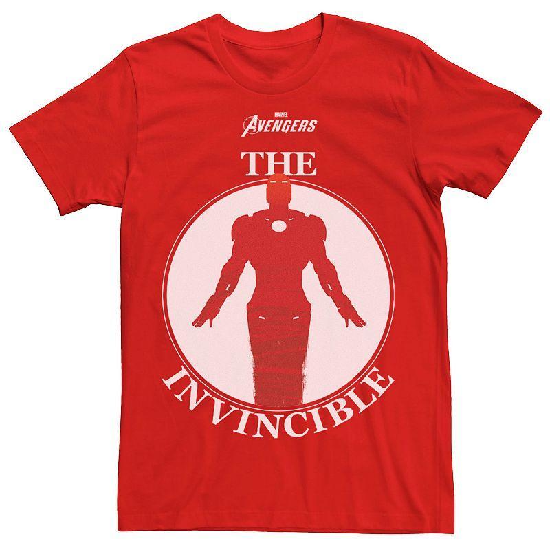 Mens Marvel Avengers Iron Man The Invincible Tee Red Product Image