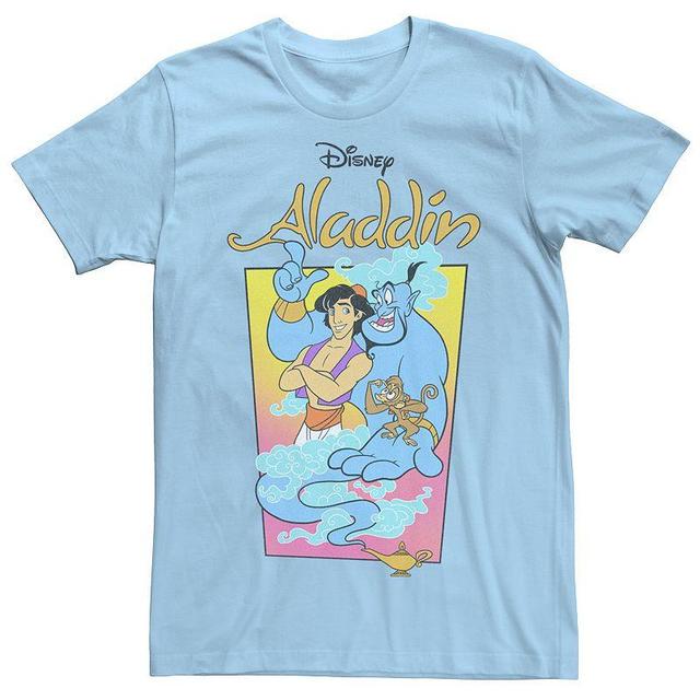 Disneys Aladdin Boys 8-20 Genie Abu Poster Graphic Tee, Boys Athletic Grey Product Image