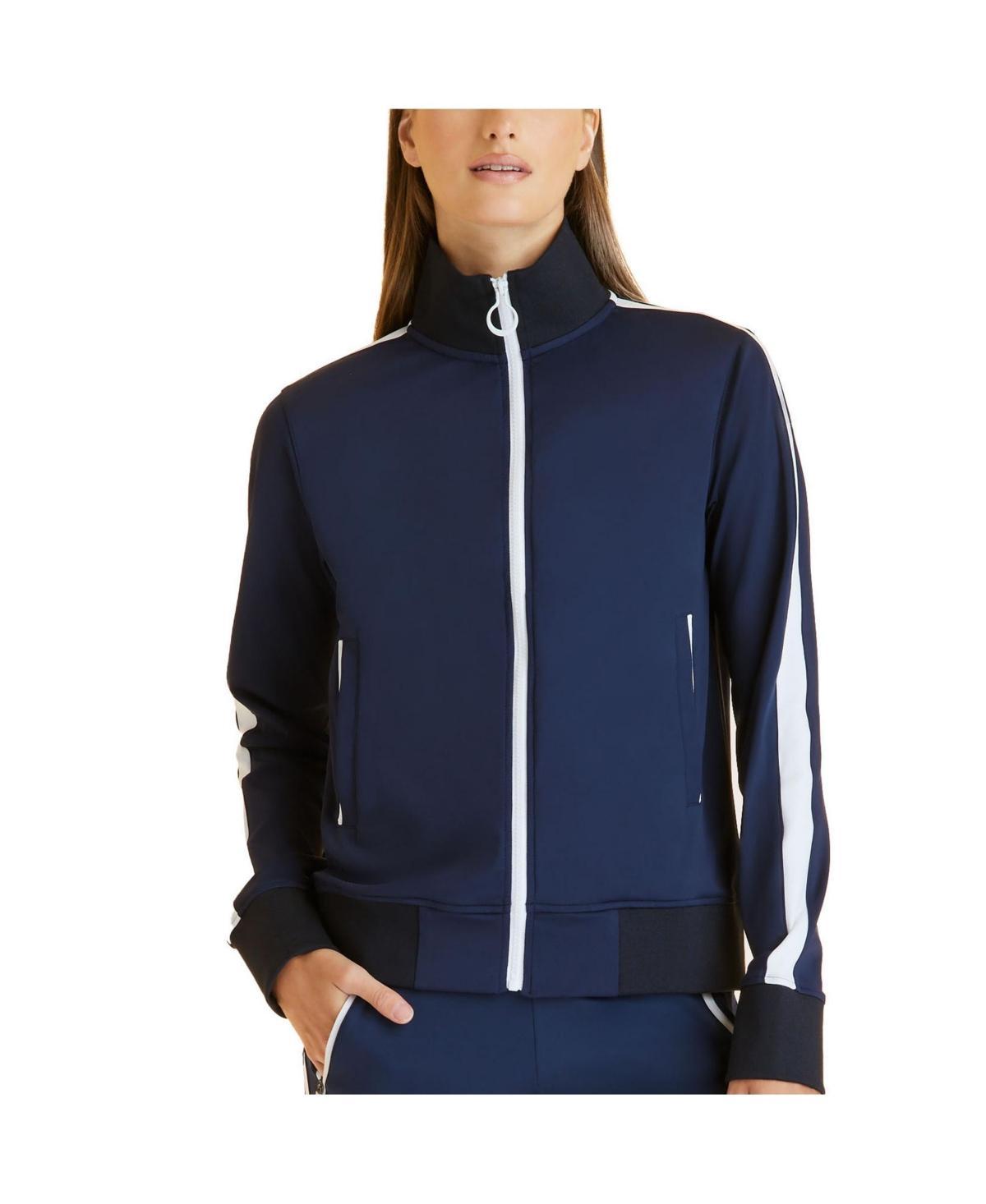 Womens Striped Track Jacket Product Image