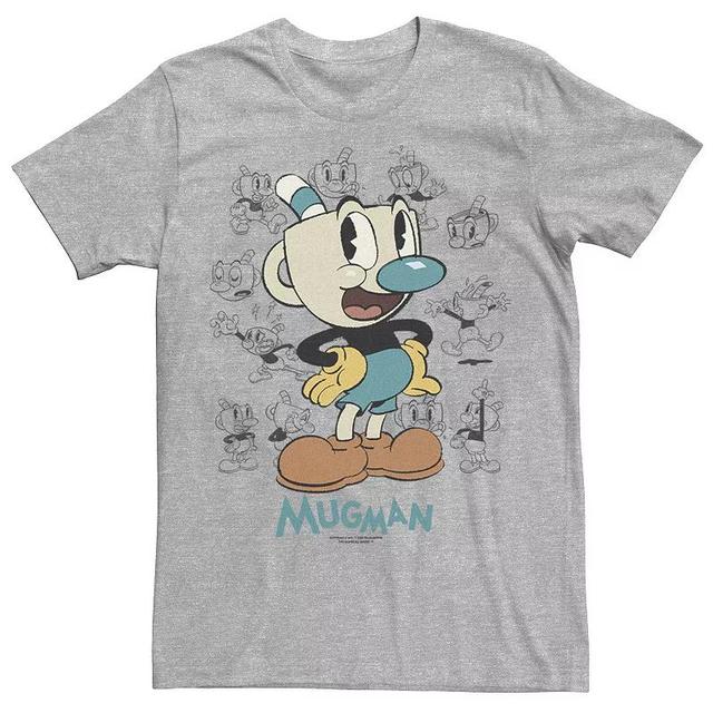 Mens The Cuphead Show Mugman Sketches Tee Athletic Grey Product Image