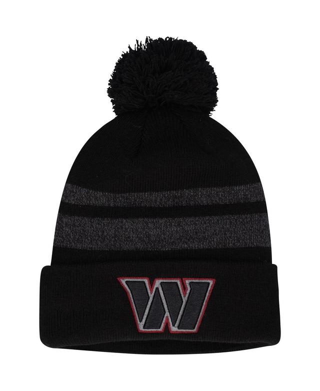 Mens New Era Black Washington Commanders Dispatch Cuffed Knit Hat With Pom Product Image