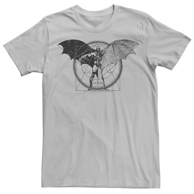 Mens DC Comics Batman Half Skeleton Sketched Poster Tee Product Image