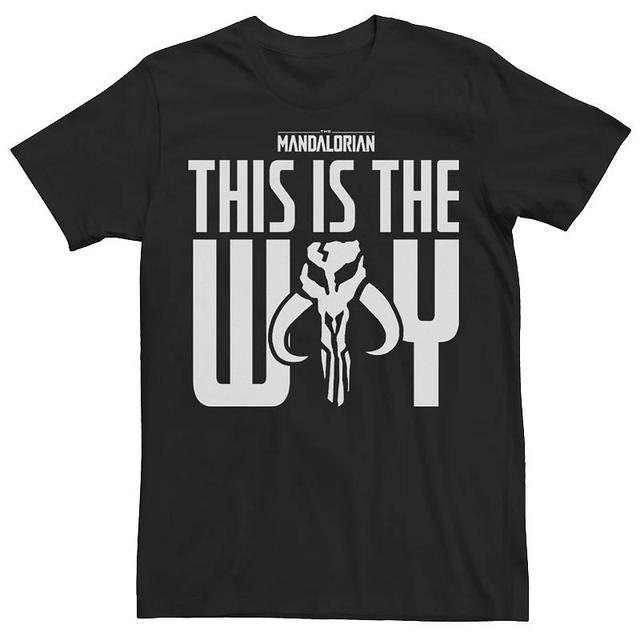 Mens Star Wars The Mandalorian This Is The Way Mythosaur Block Tee Product Image