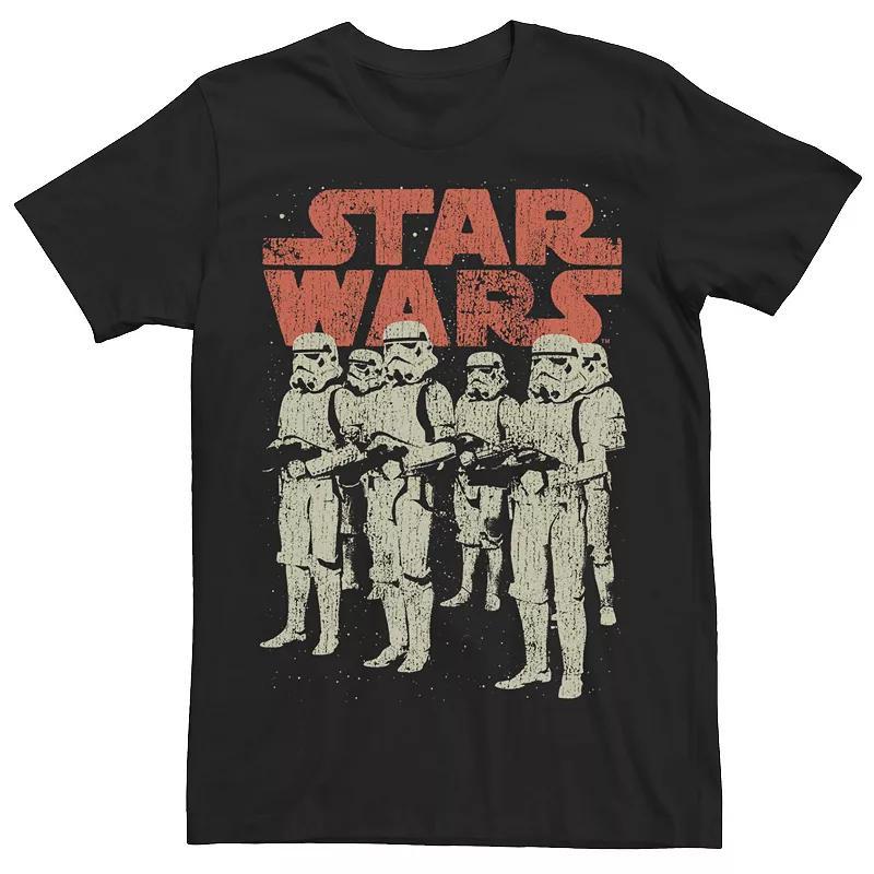 Mens Star Wars Stormtrooper Distressed Portrait Logo Tee Product Image