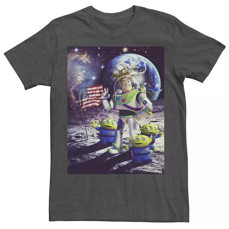 Big & Tall Disney / Pixar Toy Story Buzz and Aliens On The Moon Photo Tee, Mens Product Image