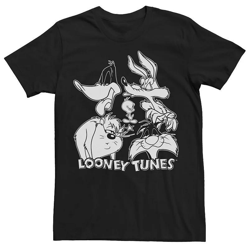 Mens Looney Tunes Looney Faces And White Big Face Tee Product Image