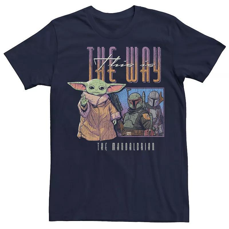 Mens Star Wars The Mandalorian Grogu This Is The Way Graphic Tee Blue Product Image